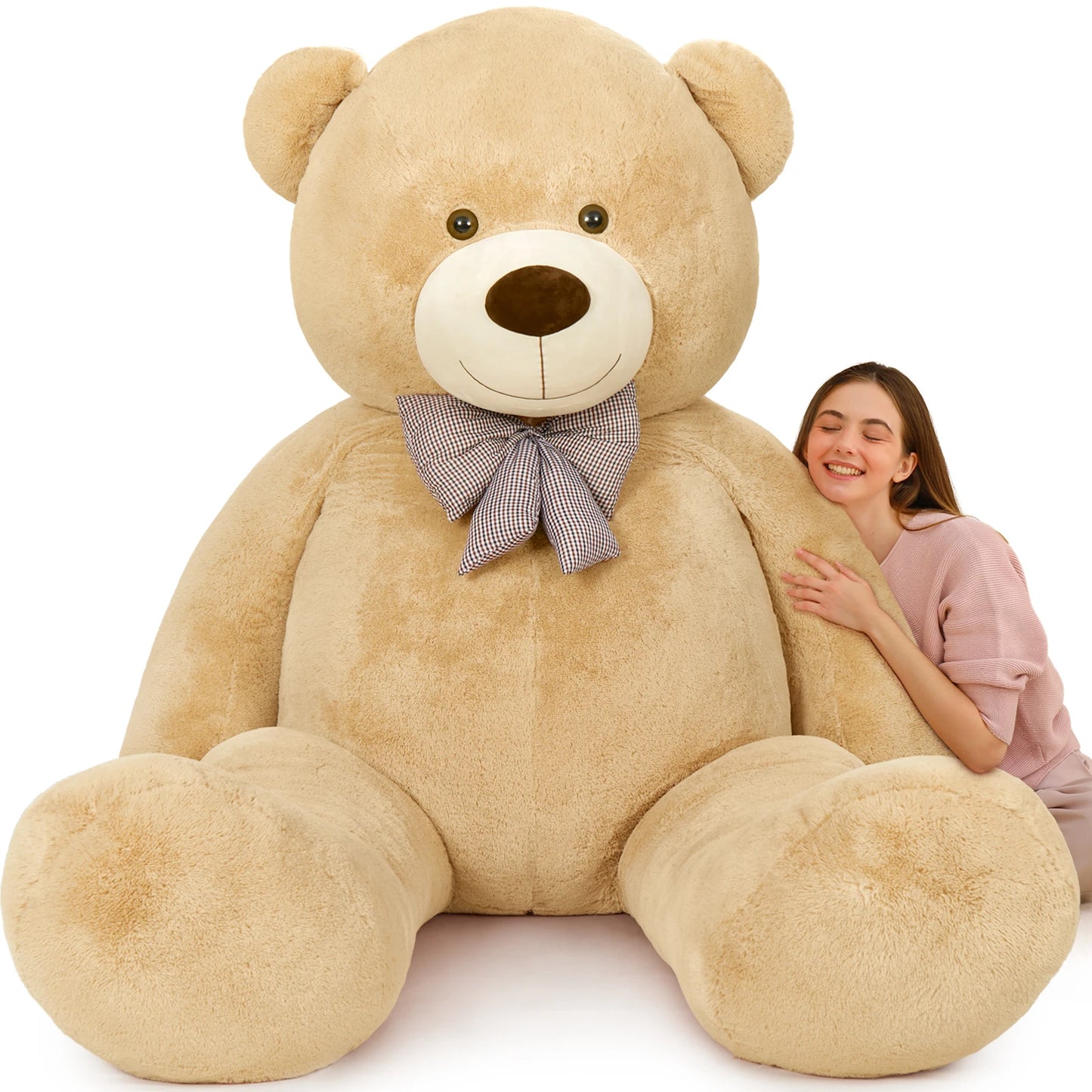 Giant Teddy Bear 10ft Stuffed Animal, Huge Jumbo Size 10 Feet Teddy Bear Plush, Charming and Fluffy Teddy Bear for Decorations