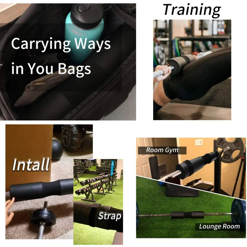 Barbell Pad for Hip Thrust Squat, Non‑Slip Thick Foam Bar Pad, Weight Lifting Shoulder Protector Cushion for Bar Home Gym