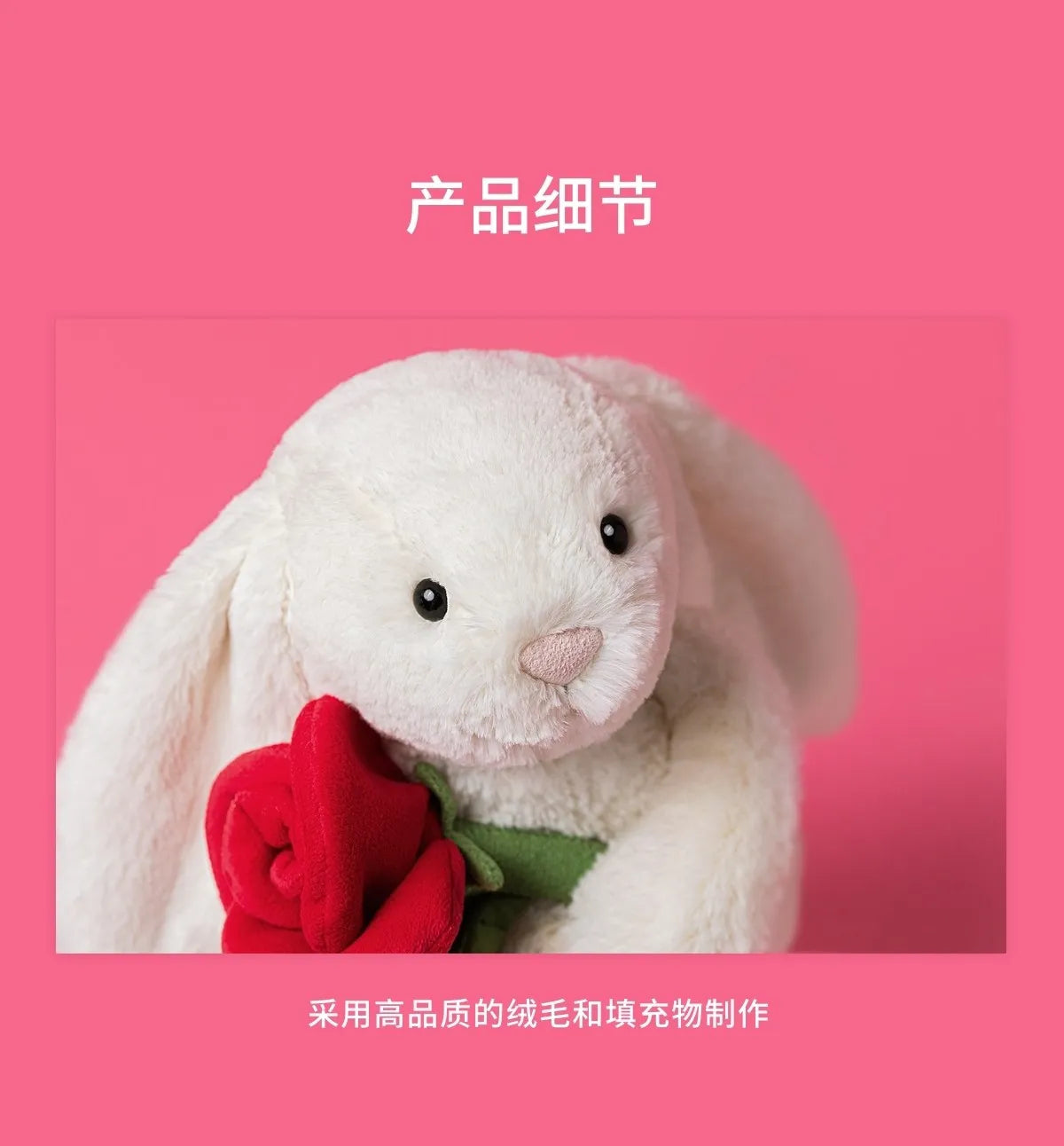 Jc Bunny;Crimson Dragon; Rose Bouquet; Plush Toy; Valentine's Day Gift 2026 New Year'sGift