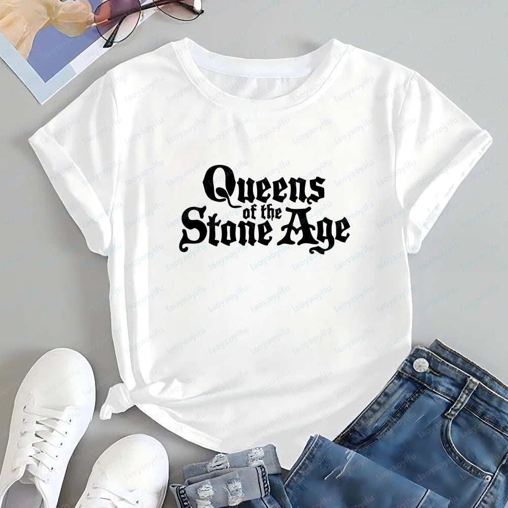 Men's T-shirts and Tank Tops - Queens of The Stone Age Summer Short-Sleeved Men's and Women's Comfortable T-Shirts