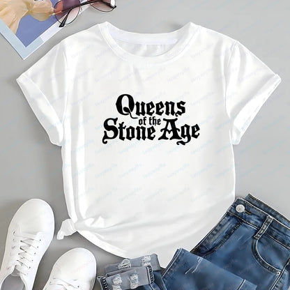 Men's T-shirts and Tank Tops - Queens of The Stone Age Summer Short-Sleeved Men's and Women's Comfortable T-Shirts