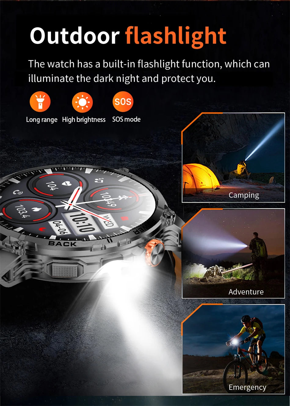 T-Rex 3 Military 1000mAh Super Capacity Battery Men Smart Watch 1.75" HD Screen Call 5ATM Waterproof Sport Smart Watches For Men