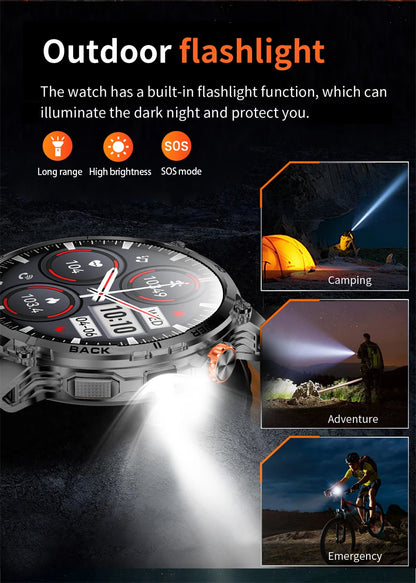 T-Rex 3 Military 1000mAh Super Capacity Battery Men Smart Watch 1.75" HD Screen Call 5ATM Waterproof Sport Smart Watches For Men