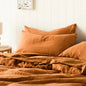 100% French Linen Soft Breathable Pillow Covers Decorative Square Throw Pillow Covers for Bed Couch Sofa Envelope Closure