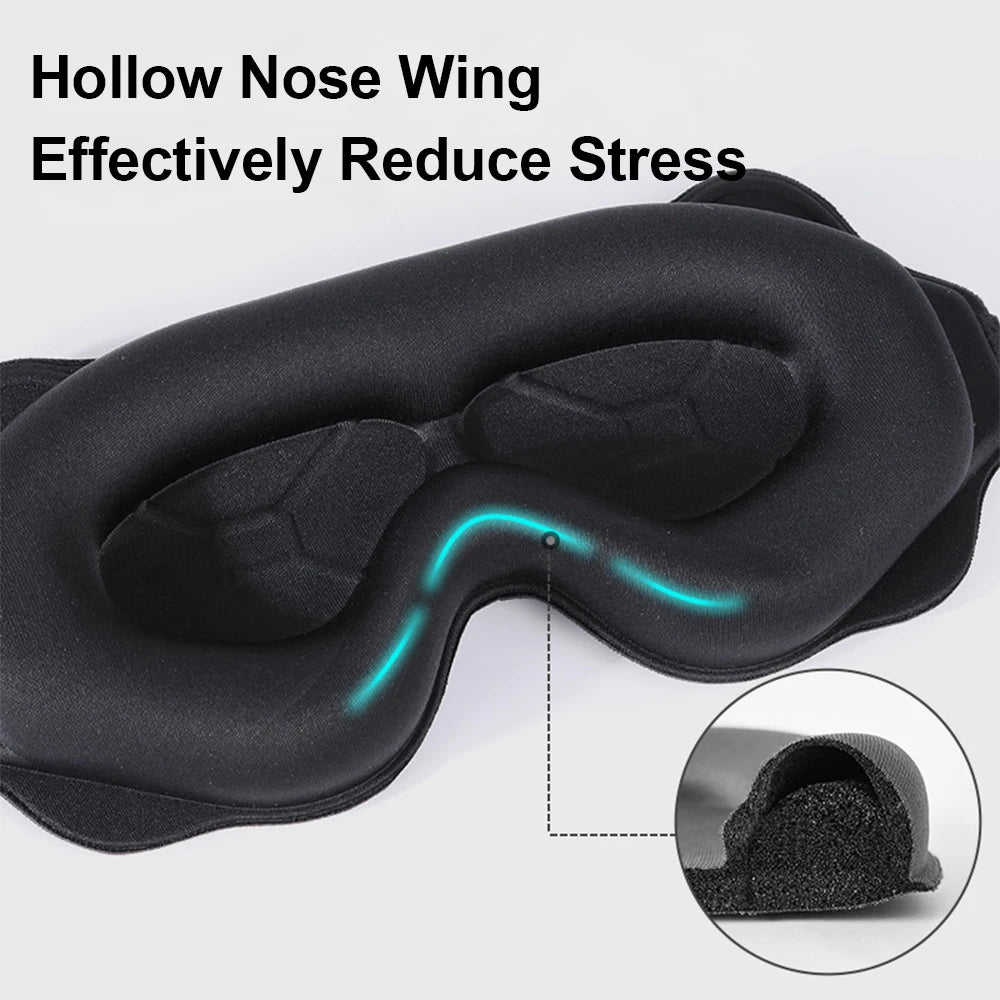 3D Sleeping Mask Block Out Light Soft Padded Sleep Mask For Eyes Slaap Masker Eye Shade Blindfold Sleeping Aid Face Mask Eyepatc