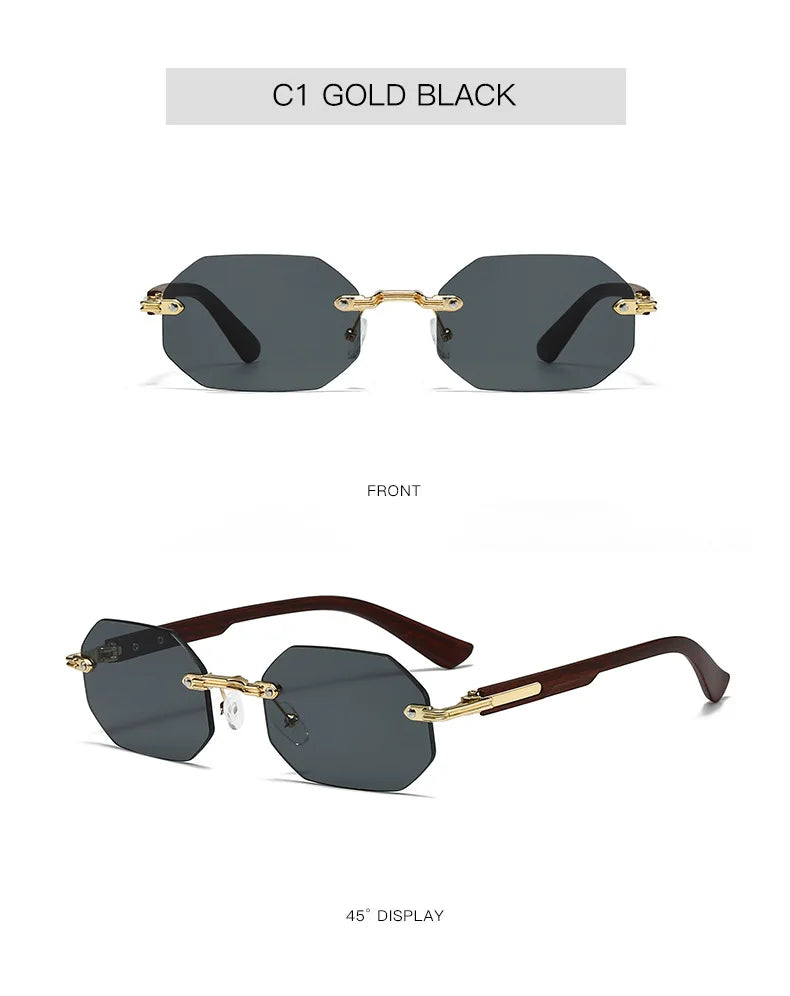 New Vintage Elliptical Sunglasses Women Men Polygon Sun Glasses Female Oval Eyewear Sunglasses for Male Female Eyeglasses