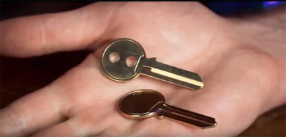 Keymaster (Gimmicks and Instructions) by Craig Petty Magic Tricks Moving Hole on Key Close Up Illusions Mentalism Comedy Props