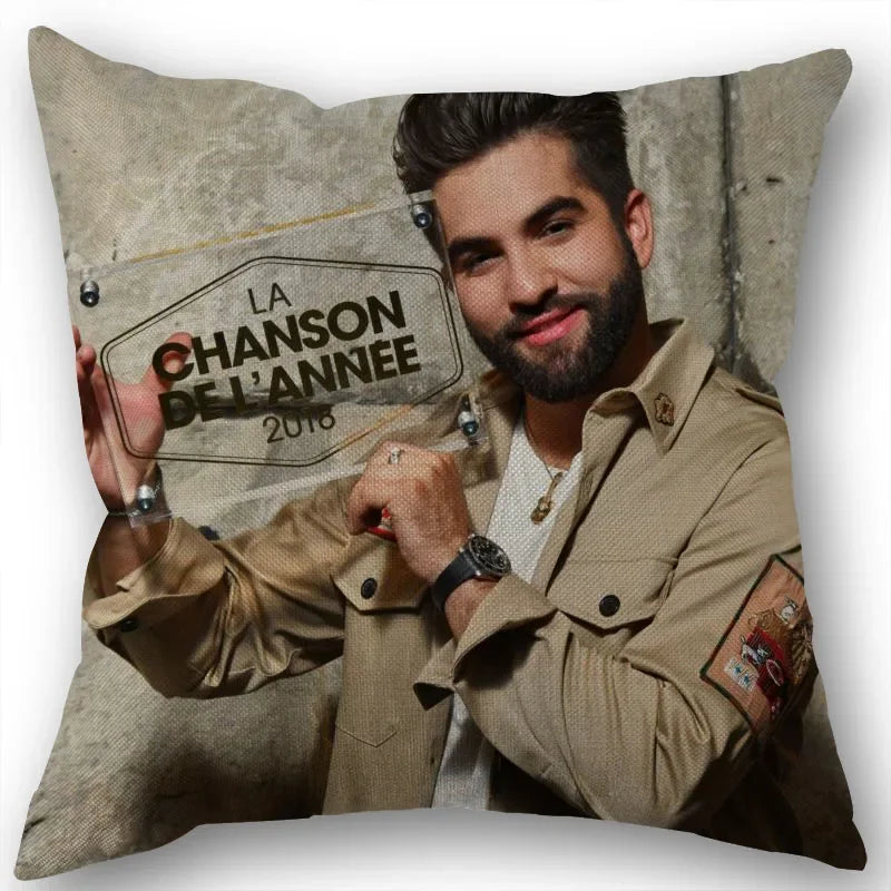 Custom Kendji Girac Pillowcase Home Textile Cotton Pillow Covers Wedding Decorative Pillow Cover Square 45x45CM1210