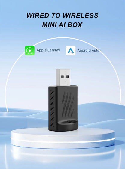 2in1 Wireless CarPlay Dongle Wireless Android Auto Adapter AI Smart Box For Car With Wired CarPlay Car Intelligent Systems