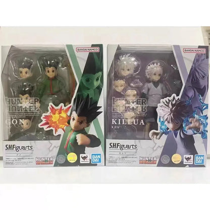 In Stock Shf Figuarts Shf Hunter X Hunter Killua Zoldyck Gon Anime Action Figure Model Finished Ornaments Gift Collection Toys