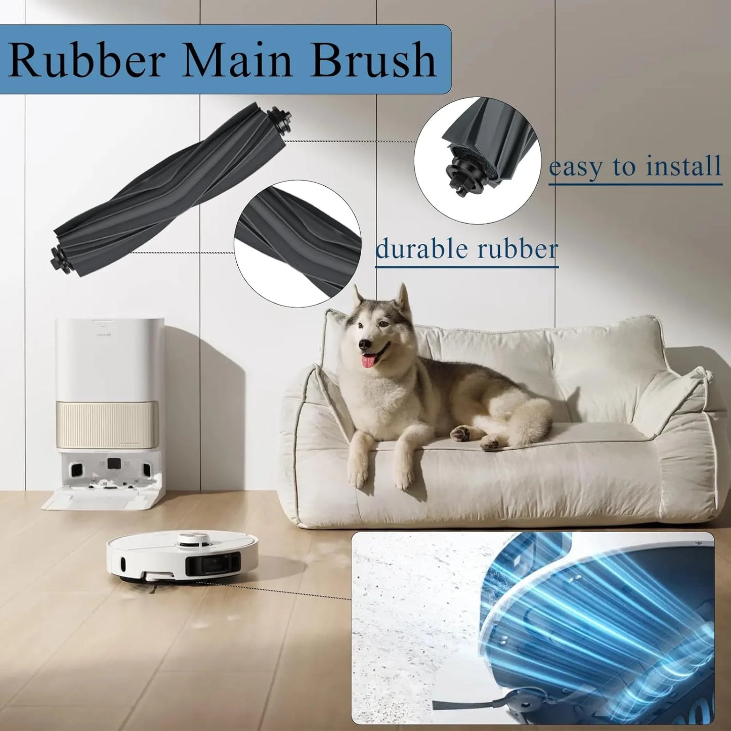 Dreame L40 Ultra / X40 Ultra Vacuum Cleaner Replacement Accessories Main Side Brush HEPA Filter Mop Cloths Dust Bag Spare Parts