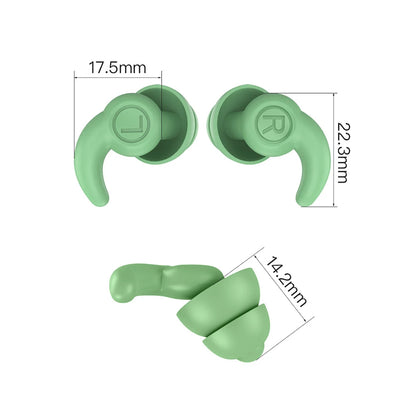 Soft Silicone Sleeping Ear Plugs Sound Insulation Ear Protection Earplugs Anti-Noise Plugs for Travel Silicone Noise Reduction