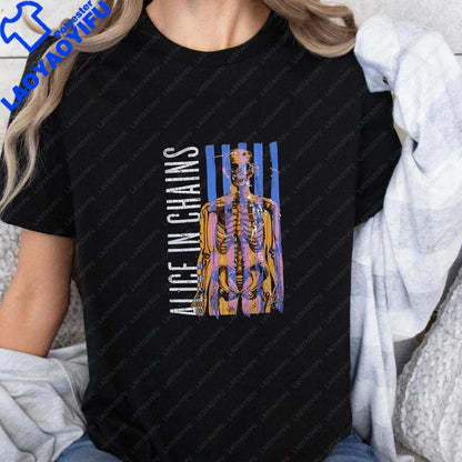 Men's T-shirts and Tank Tops. Comfortable Short-sleeved Shirts for Both Men and Women By Alice in Chains, Suitable for Summer.