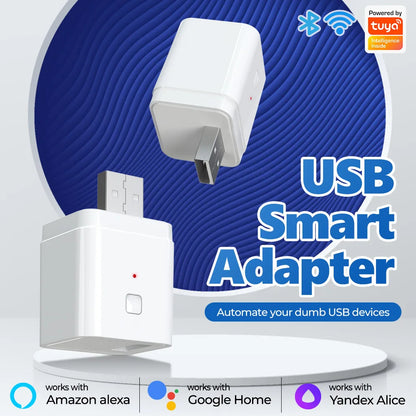 Tuya Smart WiFi/Zigbee Micro 1 2 3 USB Adaptor Switch 5V Mini USB Power Adaptor Smart Life Control Via Alexa Google Yandex alice