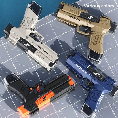 Manual Burst Water Gun for Children High Pressure Non Electric Water Pistol for Kids Summer Outdoor Beach Pool Water Fight Toys