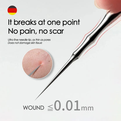 New German Blackhead Clip Tweezers Acne Blackhead Removal Needles Pimples Beauty Artifact Blemish Extractor Remover Needle Tool