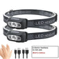 500 Lumen USB Rechargeable Headlamp Motion Sensor Bright LED Running Fishing Flash Head lamp Headlight Infrared Sensor Light