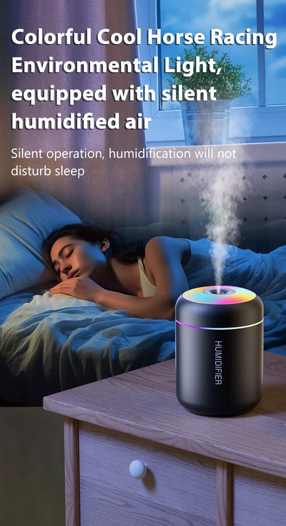 180ML Mini Air Humidifier USB Electric Aroma Diffuser Essential Oil Purifier Aromatherapy Mist Maker Lights For Car Home Bedroom