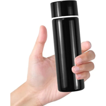 Thermos Cup Water Bottle Hot Drink Stainless Steel Small Capacity Bottle Travel Cup Portable 150ml Mini Cute Coffee Bottle Black