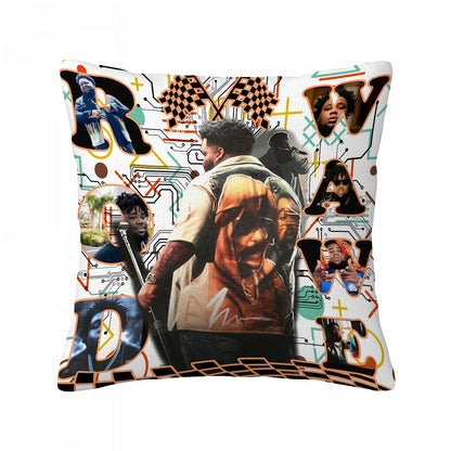 Hip Hop Rapper Rod Wave Pillowcase Pillow Covers Decorative Cushions Cover Sleeping Pillows Room Decorating Items Anime Home