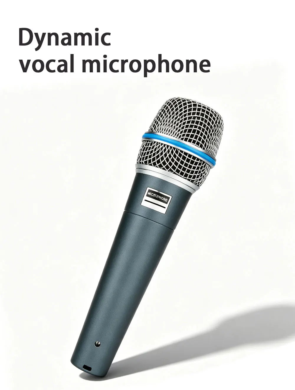 BA Dynamic Heart-Shaped Microphone 57A, Metal Construction, Suitable for Stage Singing, Compatible with Shure Karaoke BBOX