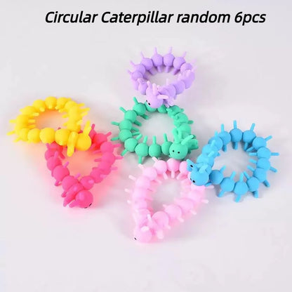 Cute Caterpillar Unicorn Animals Squishy Kids Sensory Fidget Decompression Toys for Children Adults Autism Stress Relief Gifts