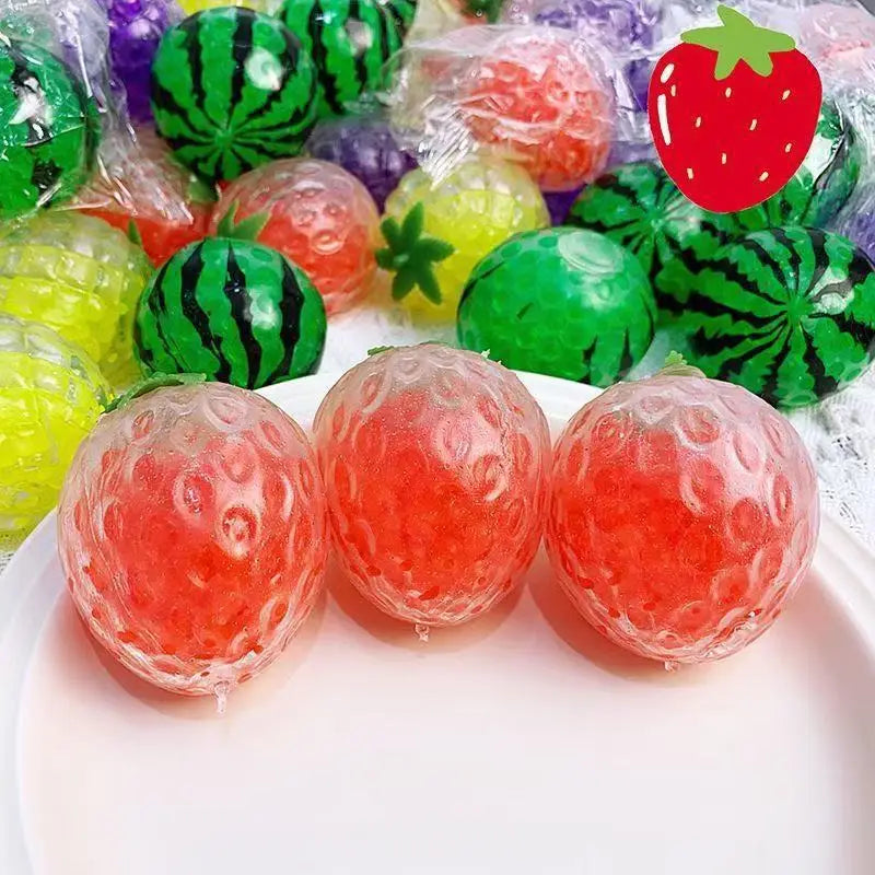 Stress Ball Soft Fidget Sensory Toy for Adults, ADHD Autism Relax, Party Favors Gifts Squishy Watermelon Squeeze Toy