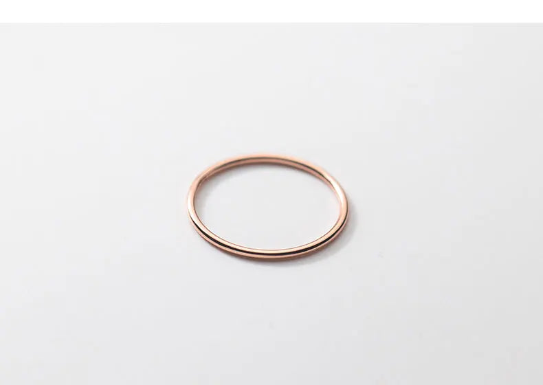 La Monada 45-59mm Plain Thin Women Ring 925 Sterling Silver Minimalist Rings For Women 925 Silver Finger Jewerly Rings Woman