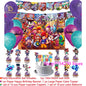Brawl Stars Happy Birthday Party Supplies Set Cartoon Game Theme Tableware, Paper Plates & Backdrop Decorations for Celebrations