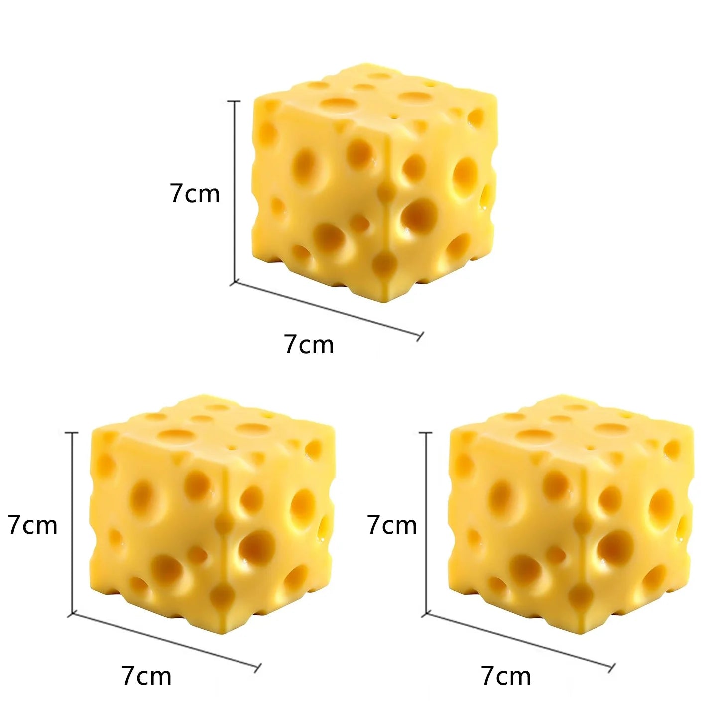 Simulate Cheese Squeeze Toy Slow Rebound Pinching Office Decompression Slow Rebound Cheese Pinching Ornament Relax Decompress