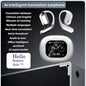 AI Translating Earbuds Real-time 144 Languages Translation Earphone Touch LCD Screen OWS Open Ear Wireless Headphone HiFi Stereo