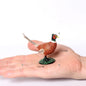 Hand Painted Simulation Bird Model Figures Toucan Peacock Owl Flamingo, Early Cognition Toy Cake Decoration For Children