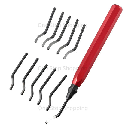 Swivel Deburring Tool RB1000 with 10 Extra High Speed Steel BS1010 Blades Deburring Tools for Resin PVC Pipe Plastic 3D Printing