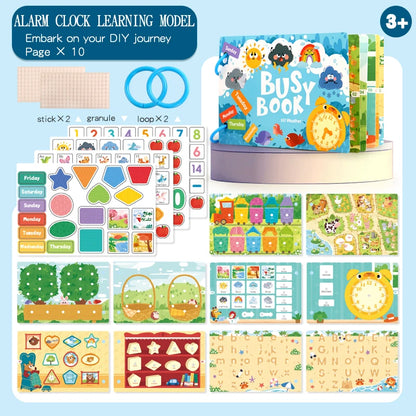 Busy Book for Kids Quiet Book Sticker Montessori Early Educational Toy Toddlers Matching Puzzles Game Baby Learning Toys Gifts