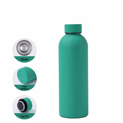 500ML Stainless Steel Thermos Portable Thermos Bottle Small Mouth Travel Mug Warm Keeping Water Bottle Mini Vacuum Flask