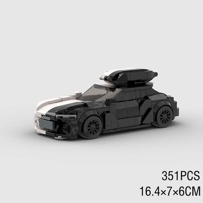 City Speed Racing Car Model Building Blocks DIY Bricks MOC Toy Classic Rally Sports Super Racer Vehicle Christmas gift technique