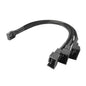 1 to 5 PWM Fan Hub PC CPU Cooling 4PIN Fan Power Cable Hub Adapter Sleeved Case Splitter for Computer Cooler Case Fans