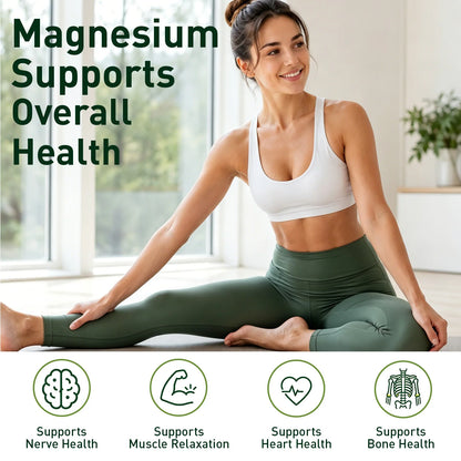 500MG Magnesium Citrate - Supplement for Stress, Relaxation, Bone, Sleep, Heart Health, Nerve, Muscle & Metabolism 120 Capsules