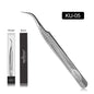 SAKURAHANA Anti-Static Eyelash Tweezers Professional High Precision Volume Extension Stainless Steel Anti-slip Makeup Tool