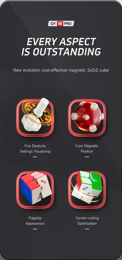 QiYi M Pro Series 2x2 3x3 4x4 Pyramid Magnetic Magic Cube Professional Speed Cubes Education Puzzle  Cubo Magico Toys Gifts