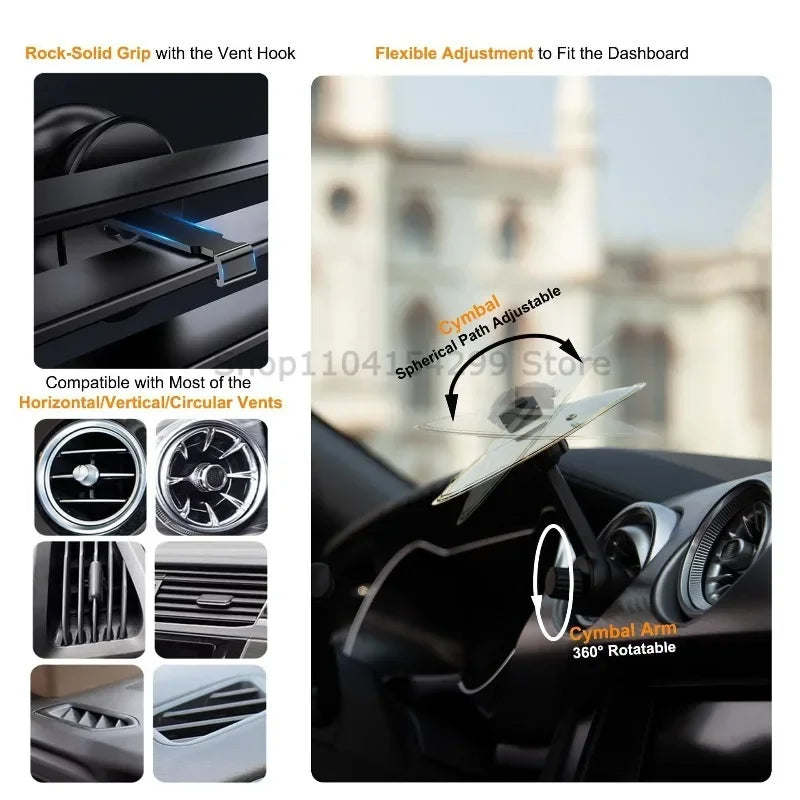 Universal Mini Drums Colliding With Cymbals Vent Decoration For Car Rugged Automotive Interior Accessories Crash Proof Design