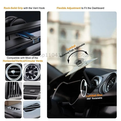 Universal Mini Drums Colliding With Cymbals Vent Decoration For Car Rugged Automotive Interior Accessories Crash Proof Design