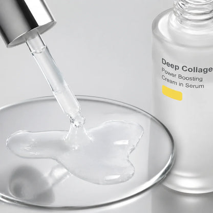 Deep Collagen Power Boosting Serum for Hydrating Moisturizing Improves Skin Elasticity Smooths Fine Lines Daily Facial Care