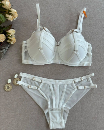 Cute Sweet Pure Desire Bralette Set for Women Wireless Push Up Bra Small Chest Summer Lace Lingerie New Style Free Ship MOYISU