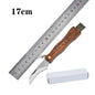 Mini Mushroom Multi Knife Stainless Steel Wooden Handle Sharp Picking Pocket Knife Hard Stainless Steel Multifunctional knife