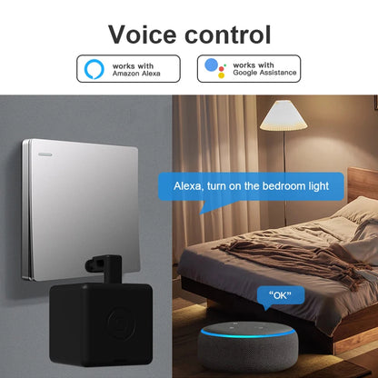 Tuya Zigbee Smart Fingerbot Switch Bot Remoter Garage Curtain Button Robot BLE Pusher Work With Alexa Google Home Voice Assitant