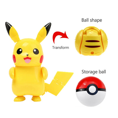 Pokemon Figure Pokeball Poke Ball Venusaur Charizard Gyarados Pikachu Mewtwo Gengar Blastoise Mew Eevee Box Elf for Kid Toy Gift