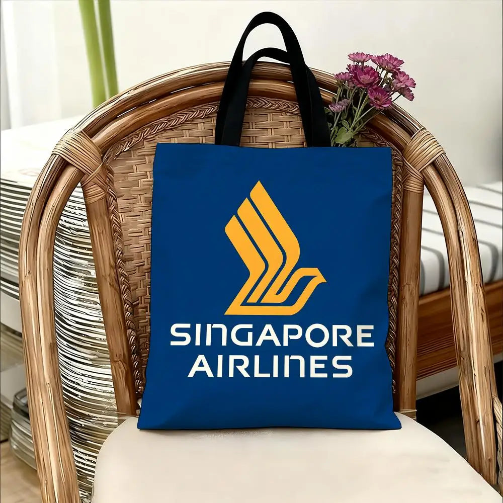 Singapore Airlines Storage Bags Handbag Women Casual Underarm Top Handle Bag Lady Shopping Travel Bags