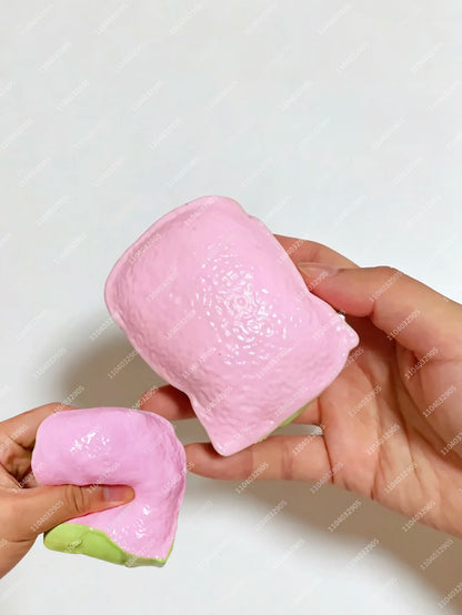 Crunchy Whipping Cream Stress Ball Squishy Toys Moldable Whipped Cream Squeeze Ball ASMR Anti Stress Fidget Toys for Adults