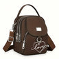 1pc Heart Love Print Shoulder Bag Women's Casual Mini Crossbody Bag Adjustable Good Capacity Small Handbag Girls Crossbody Bag